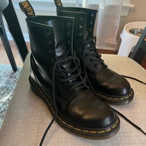 Women’s black Doc Marten boots